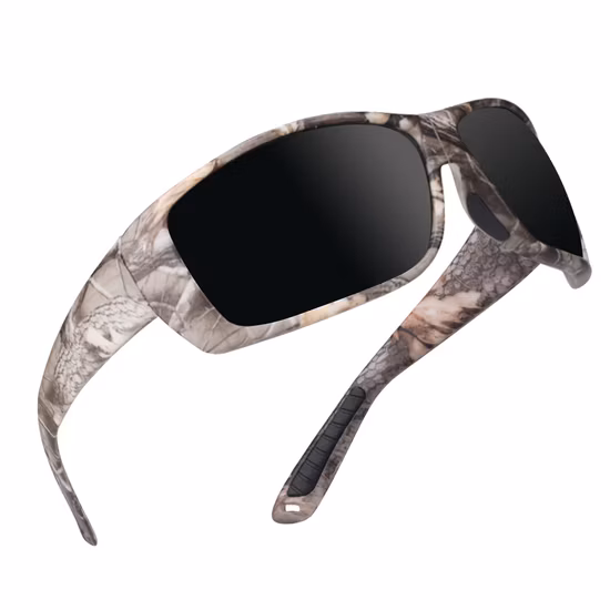 Óculos de sol flutuantes de camuflagem de folha de bordo por atacado para pesca Óculos de sol flutuantes polarizados para pesca Fctpx097
